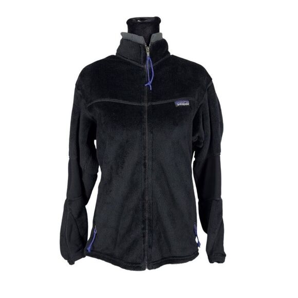 Patagonia Mock Neck Black Full Zip Fleece Jacket - Women’s M - Picture 1 of 9